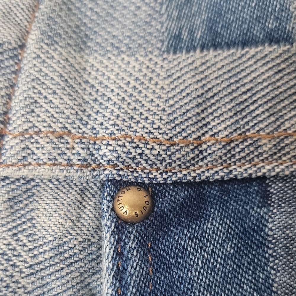 Louis Vuitton Damier Classic Washed Indigo Denim Jacket - Picture 3 of 9